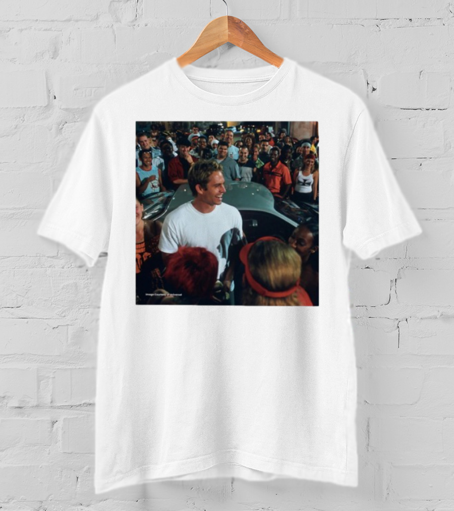 Paul Walker 51st Birthday Celebration Fast And Furious Scene T-Shirt
