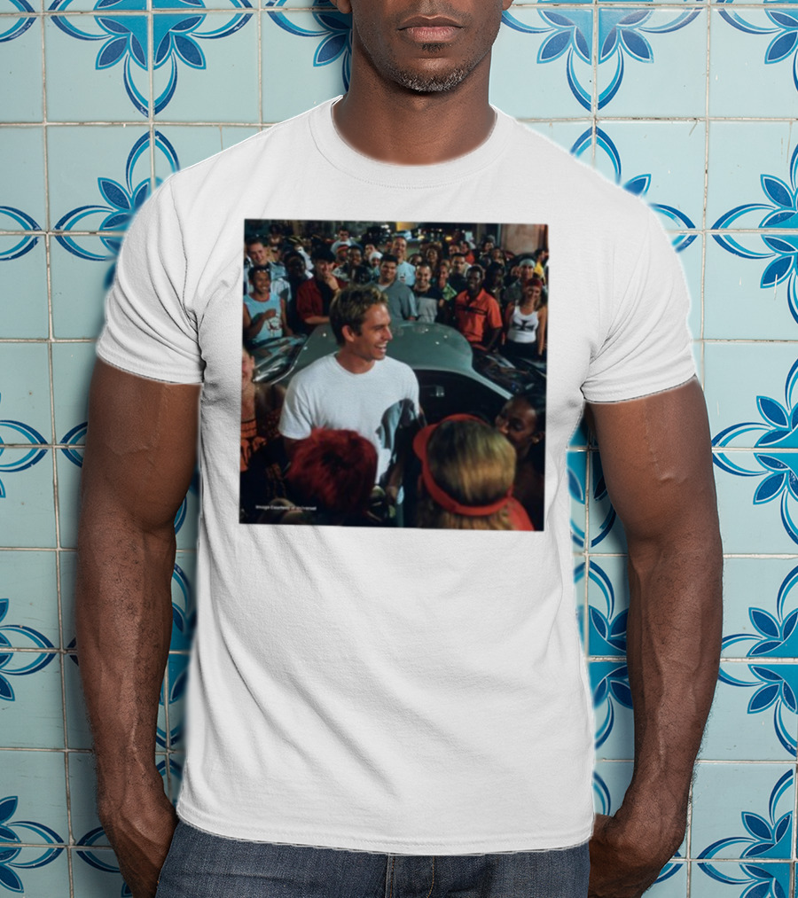 Paul Walker 51st Birthday Celebration Fast And Furious Scene T-Shirt