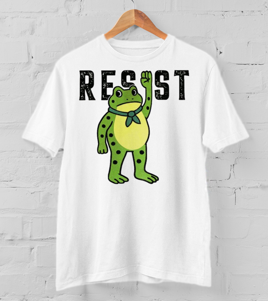 Portland Frog Resist Free Portland Ribbit Power T-Shirt