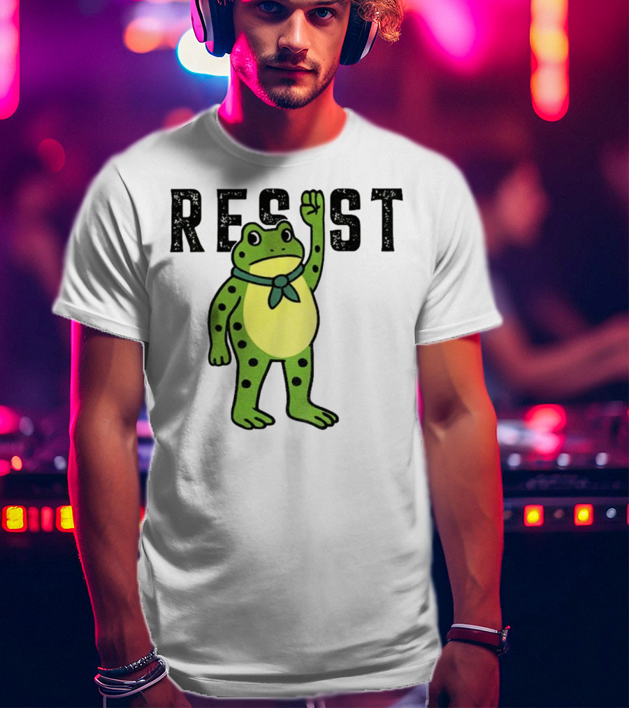 Portland Frog Resist Free Portland Ribbit Power T-Shirt