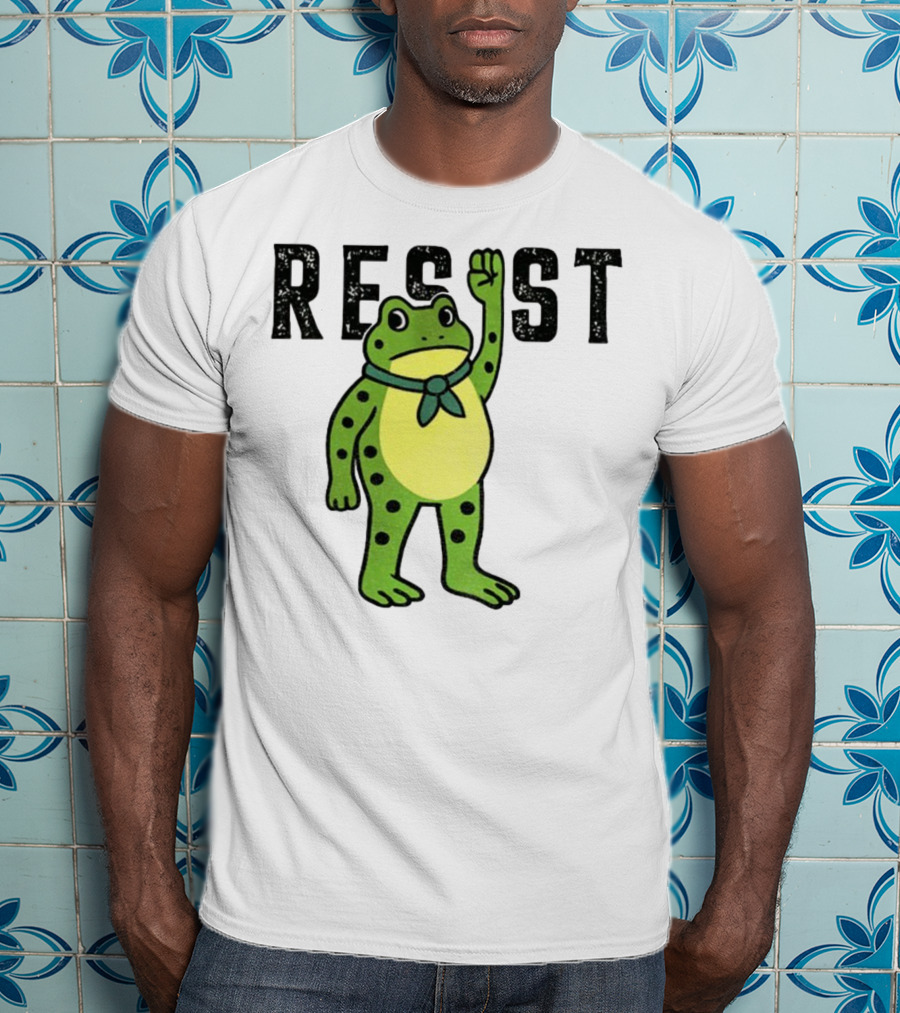 Portland Frog Resist Free Portland Ribbit Power T-Shirt