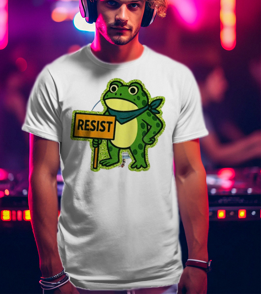 Portland Protest Frog Resist Freedom Anti-ICE T-Shirt