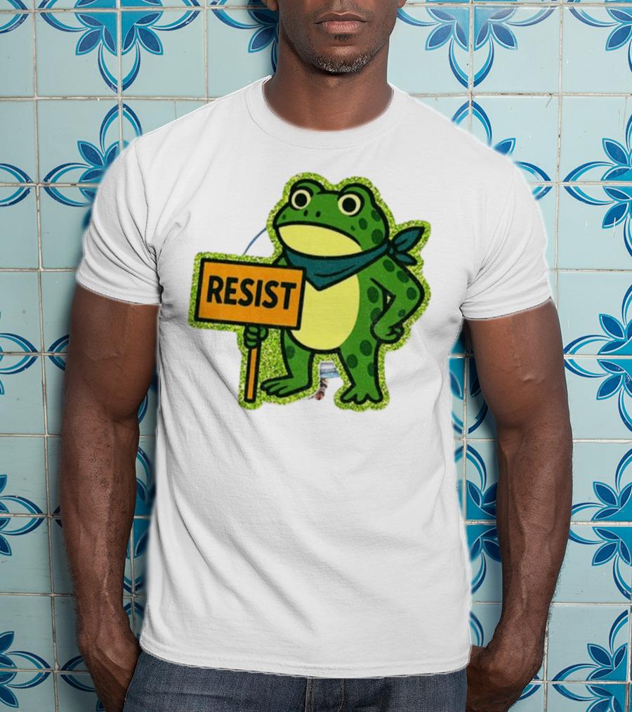 Portland Protest Frog Resist Freedom Anti-ICE T-Shirt