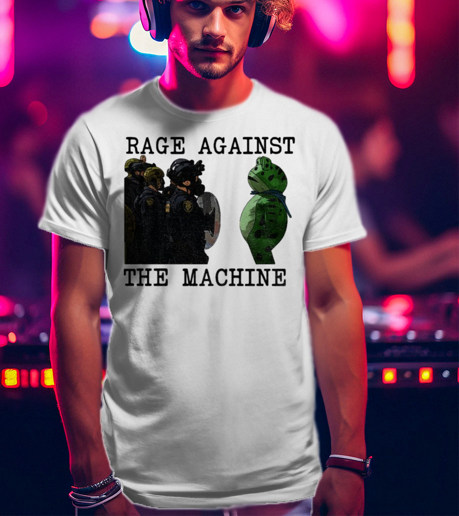 Rage Against The Machine Portland Frog Protest Poland 2025 Political T-Shirt