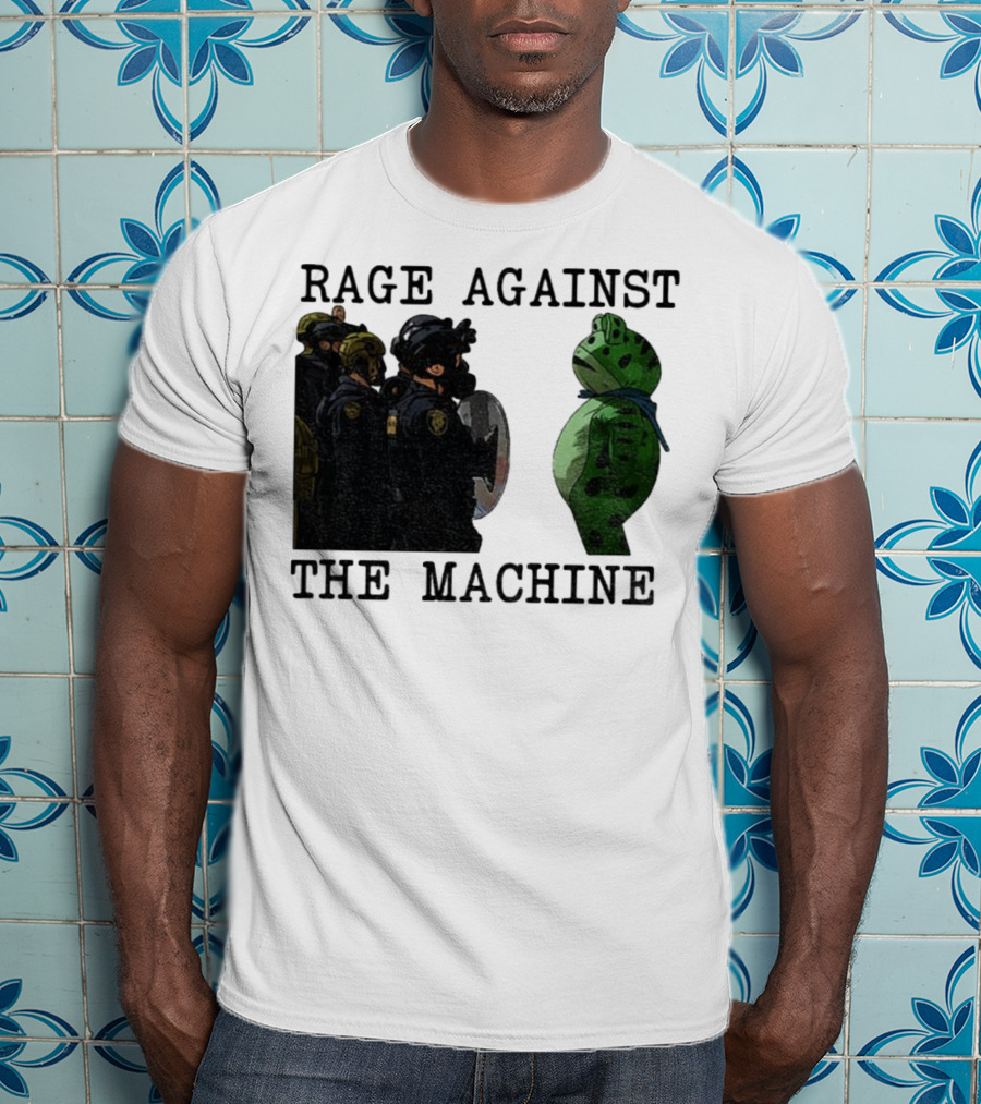 Rage Against The Machine Portland Frog Protest Poland 2025 Political T-Shirt