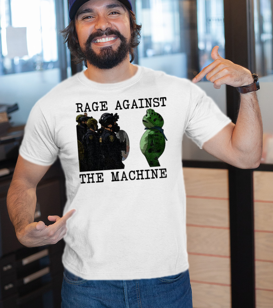Rage Against The Machine Portland Frog Protest Poland 2025 Political T-Shirt