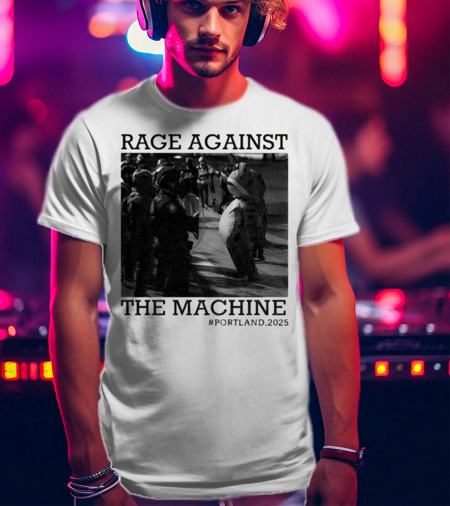 Rage Against The Machine Portland Frog Protest 2025 T-Shirt
