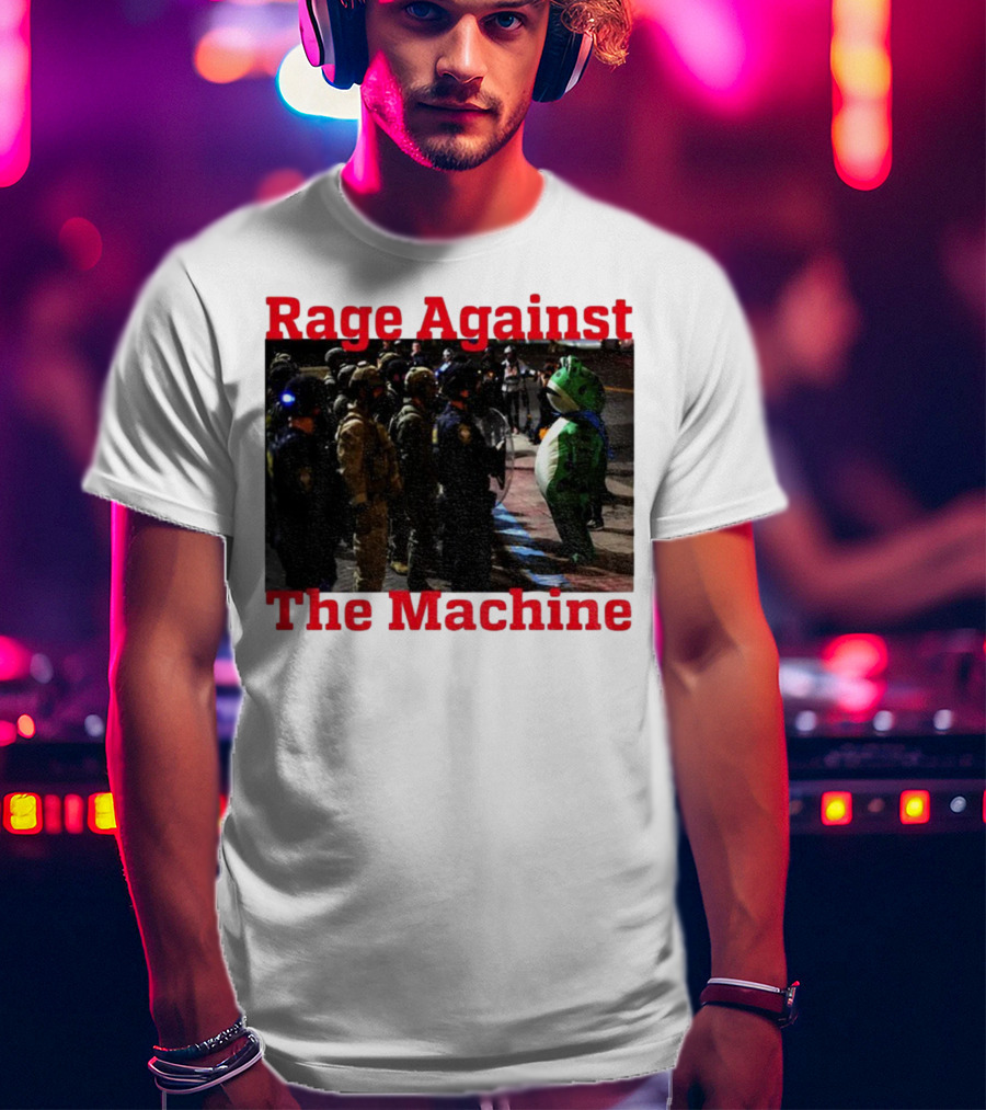 Rage Against The Machine Portland Frog Protest T-Shirt