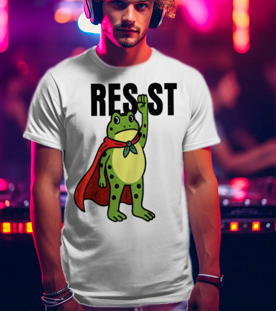 Resist Portland Frog Rage Against Machine Iconic Symbol T-Shirt