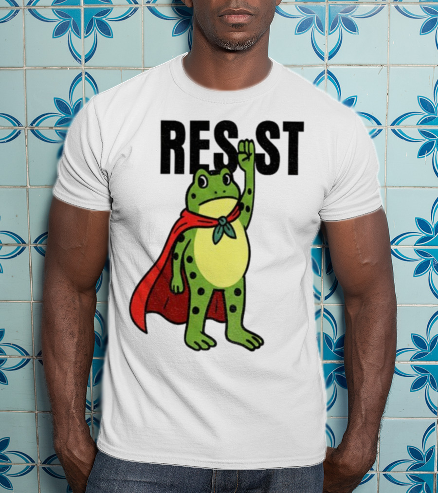 Resist Portland Frog Rage Against Machine Iconic Symbol T-Shirt