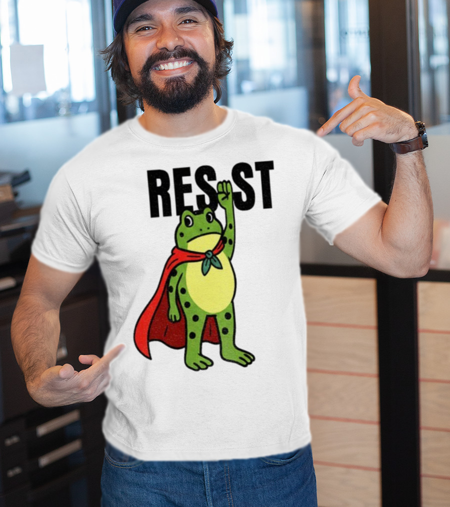 Resist Portland Frog Rage Against Machine Iconic Symbol T-Shirt