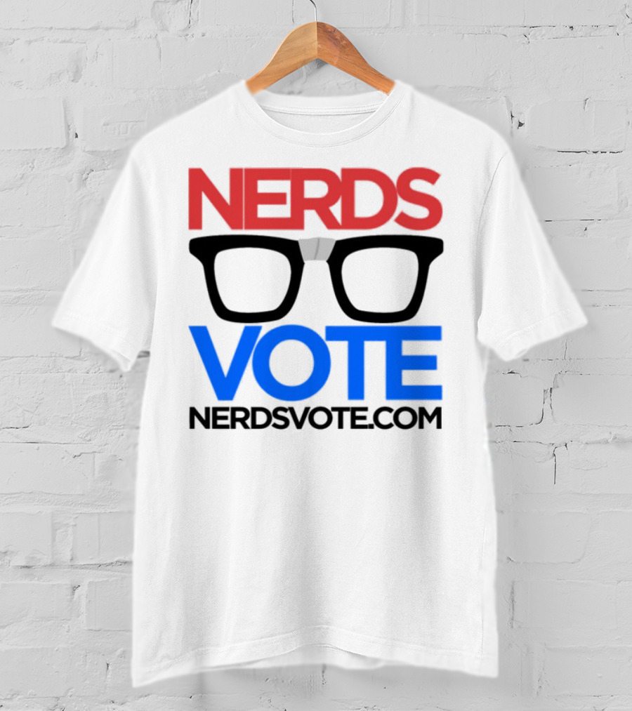 NERDSVOTE Steve Blum Collaboration Nerds Vote Initiative T-Shirt