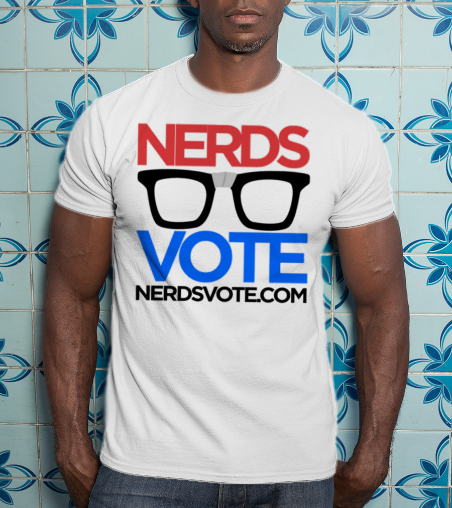NERDSVOTE Steve Blum Collaboration Nerds Vote Initiative T-Shirt