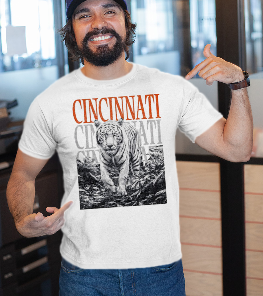 Cincinnati Bengals Tiger Fan Team Spirit T-Shirt