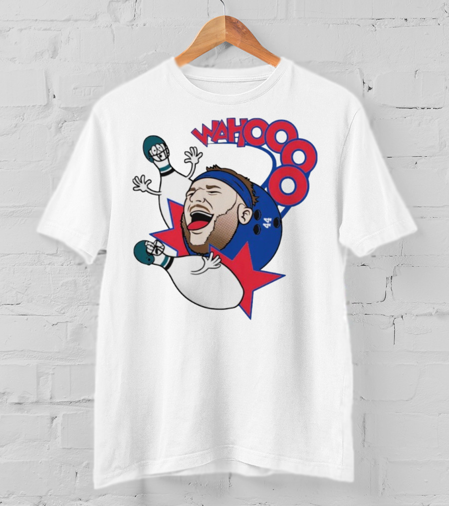 Wahooo Bowling Philadelphia Eagles New York Giants Football Face Off T-Shirt