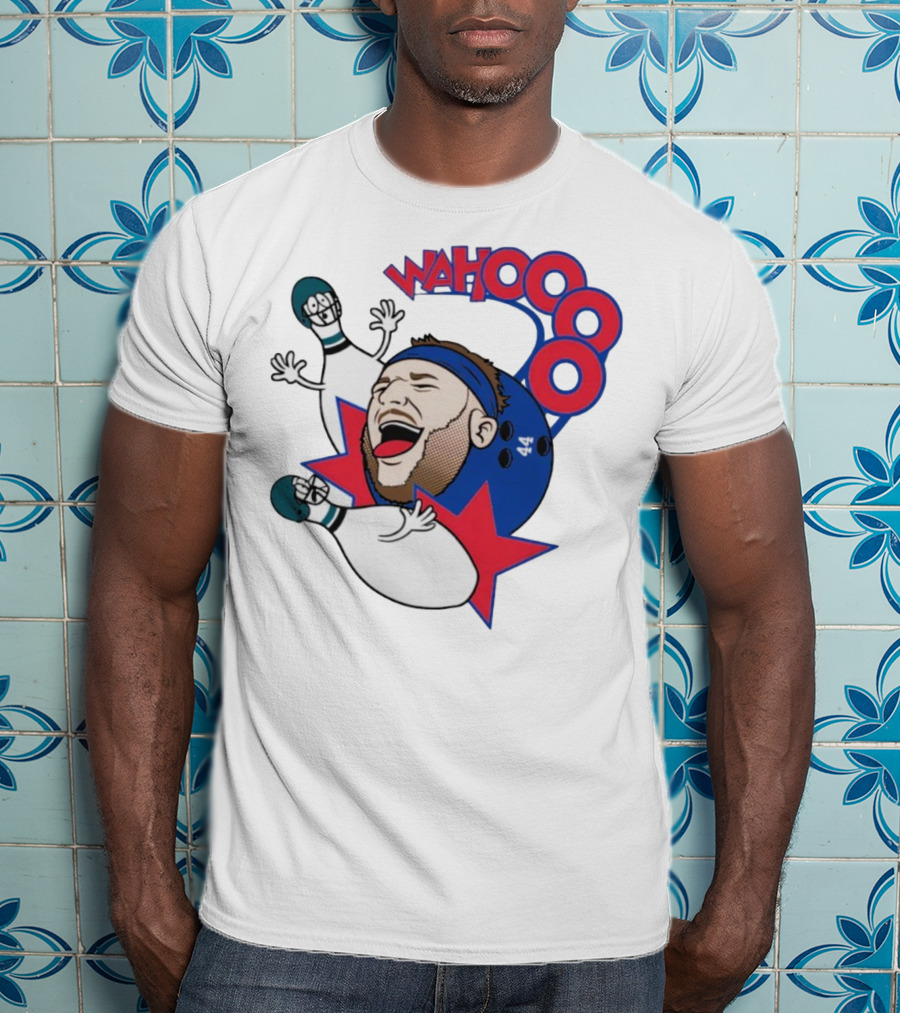 Wahooo Bowling Philadelphia Eagles New York Giants Football Face Off T-Shirt