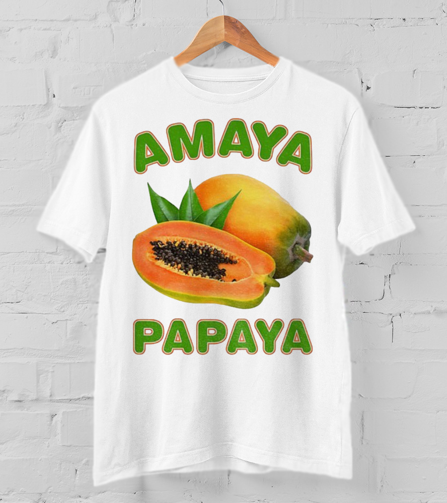 Amaya Papaya Fresh Tropical Fruit Slice T-Shirt