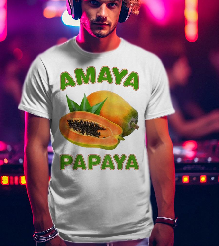 Amaya Papaya Fresh Tropical Fruit Slice T-Shirt