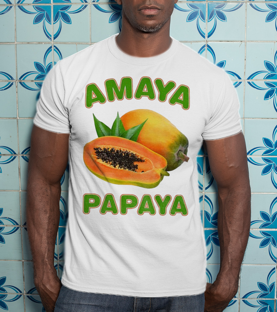 Amaya Papaya Fresh Tropical Fruit Slice T-Shirt