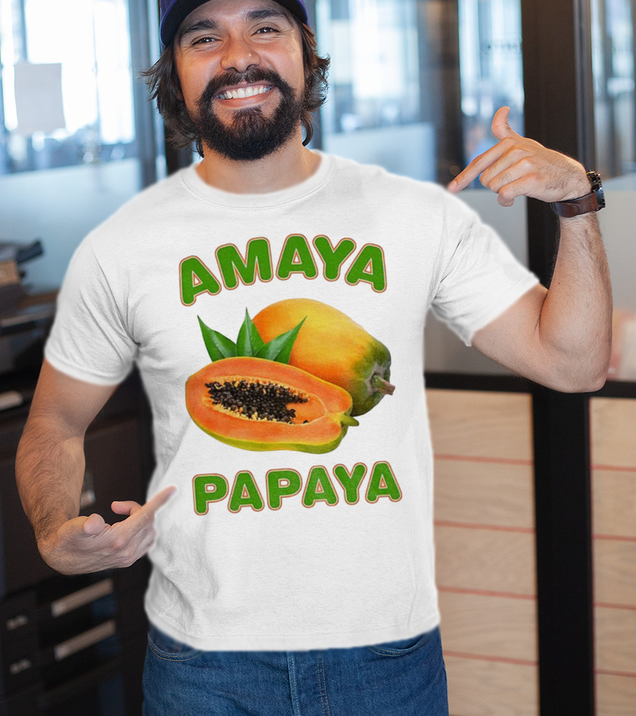 Amaya Papaya Fresh Tropical Fruit Slice T-Shirt