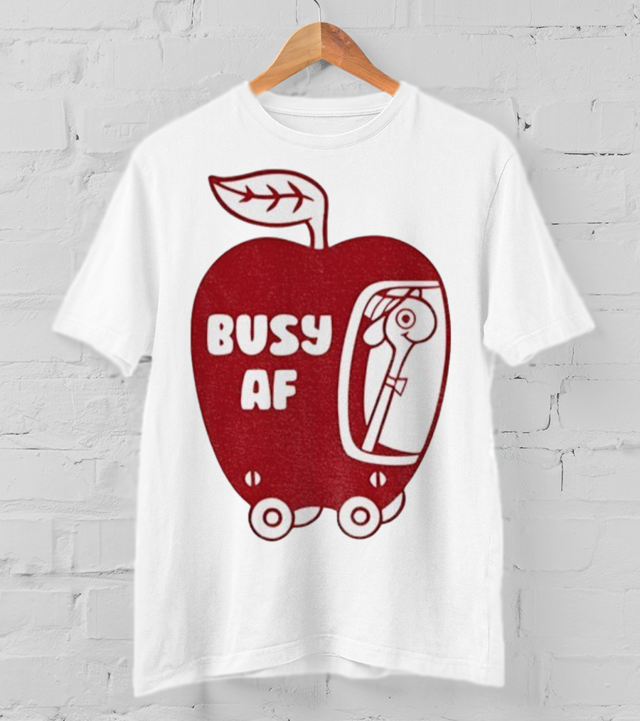 Busy AF Apple Scooter T-Shirt