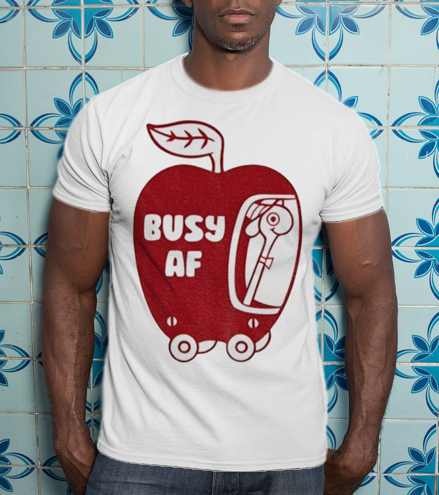 Busy AF Apple Scooter T-Shirt