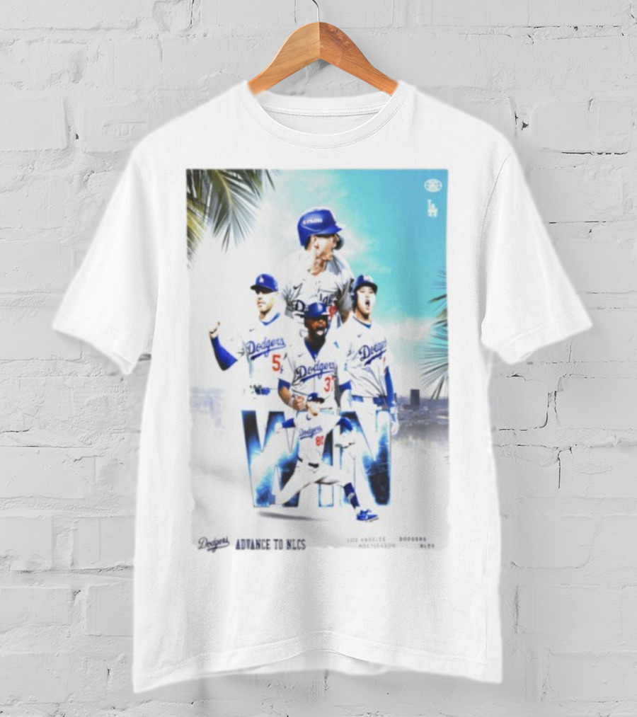 Los Angeles Dodgers Advance To 2025 NLCS Victory Celebration T-Shirt