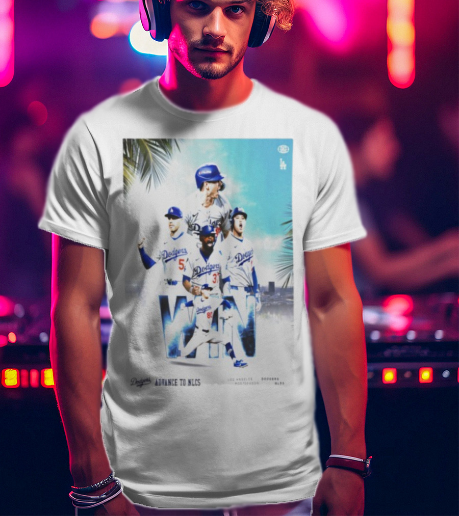 Los Angeles Dodgers Advance To 2025 NLCS Victory Celebration T-Shirt