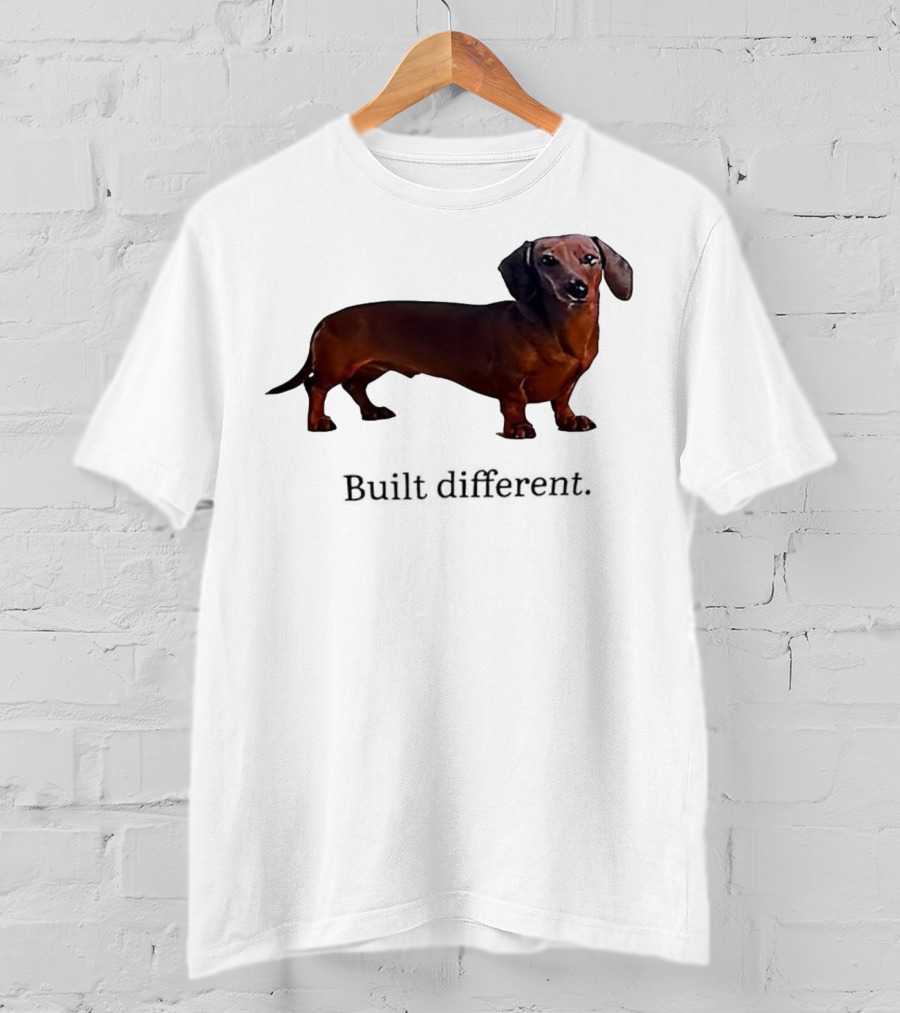 Dachshund Built Different T-Shirt