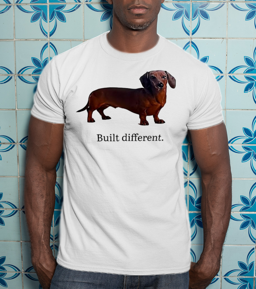 Dachshund Built Different T-Shirt