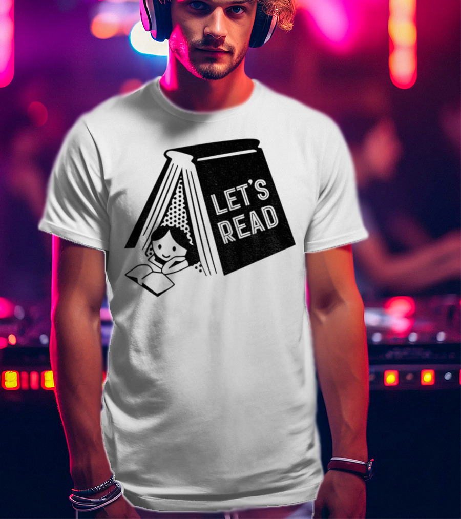 Derek Luh Let’s Read 2025 Book Tent Design T-Shirt