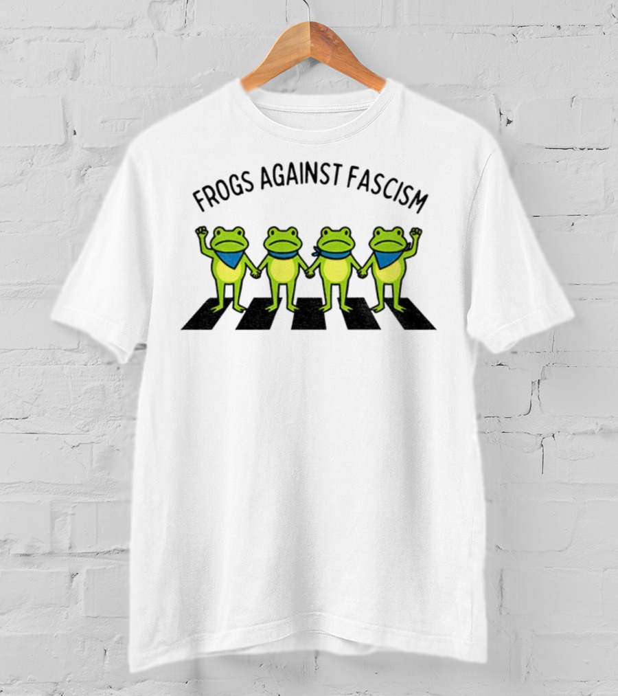 Frogs Against Fascism Anti Fascism Abolish ICE Portland Protest T-Shirt