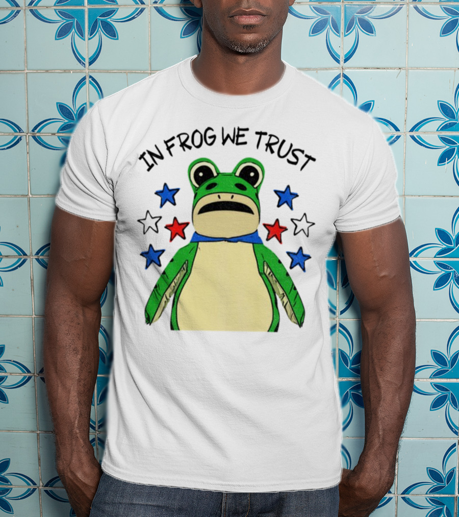 In Frog We Trust Portland Protest Frog Stars T-Shirt