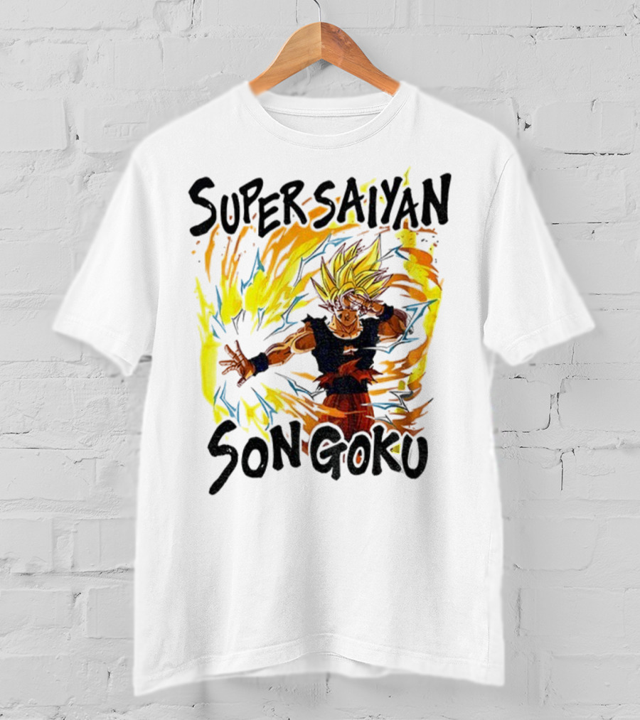 Super Saiyan Son Goku Dragon Ball Flame Aura T-Shirt