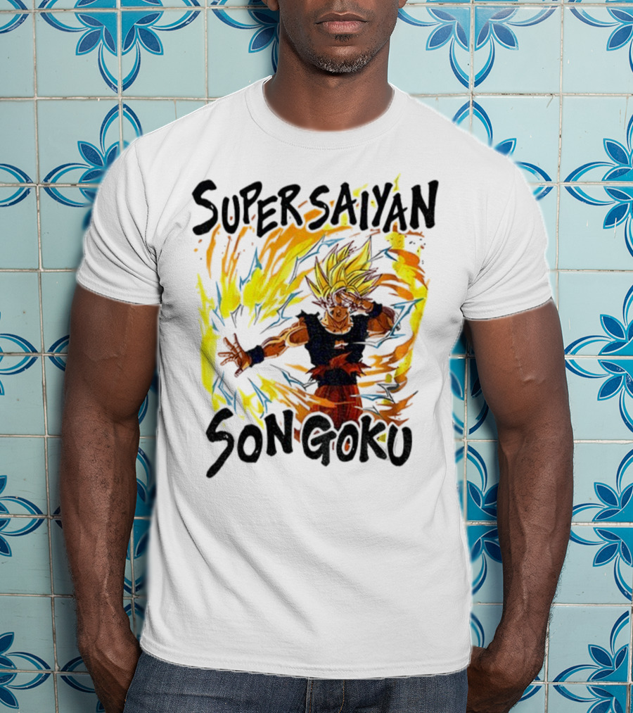 Super Saiyan Son Goku Dragon Ball Flame Aura T-Shirt