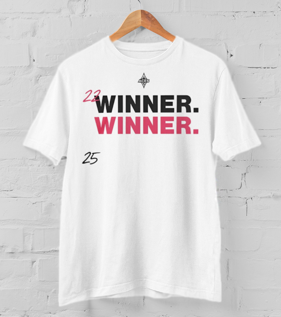 Las Vegas Aces 2025 Winner 22 Championship Winner 25 T-Shirt