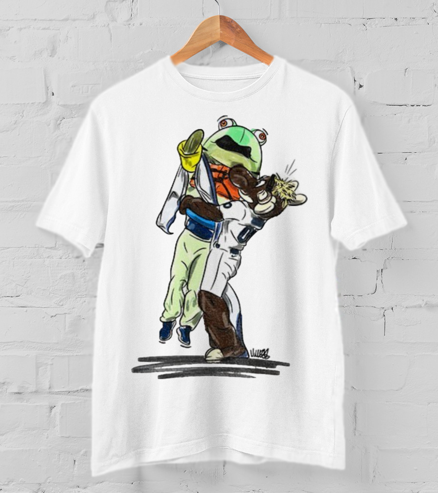 Mariner Moose Hugging Frog Mascot Seattle Mariners MLB Baseball 2025 T-Shirt