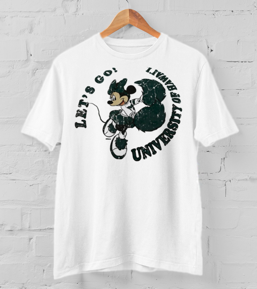 Let’s Go Minnie Mouse University Of Hawai’i Cheerleader T-Shirt