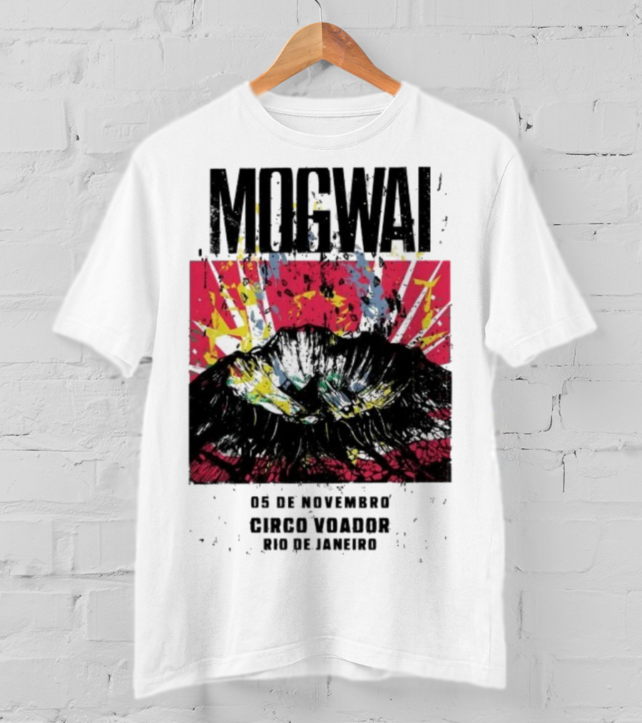 Mogwai Live Circo Voador Rio De Janeiro November 5 2025 Mountain Splash Art T-Shirt