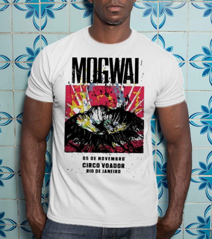 Mogwai Live Circo Voador Rio De Janeiro November 5 2025 Mountain Splash Art T-Shirt