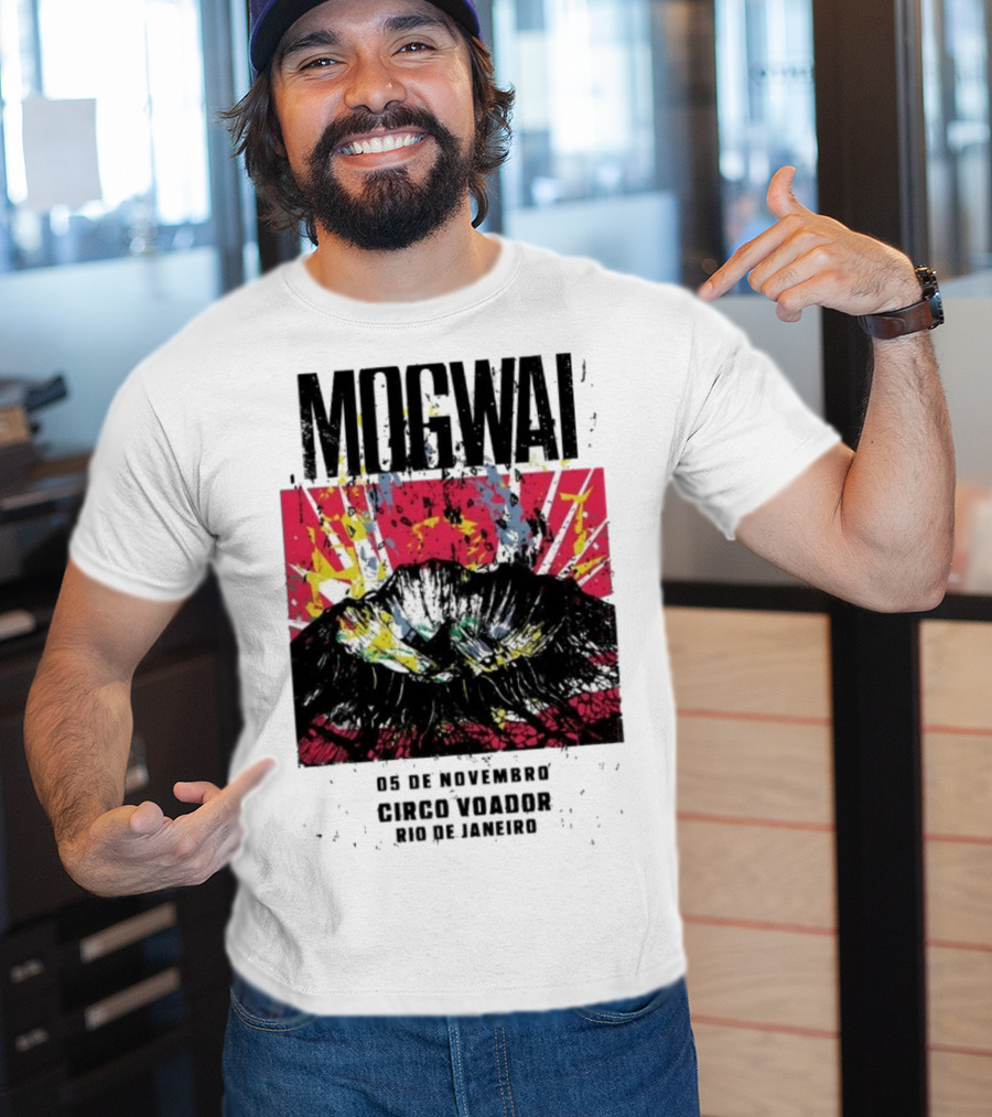 Mogwai Live Circo Voador Rio De Janeiro November 5 2025 Mountain Splash Art T-Shirt
