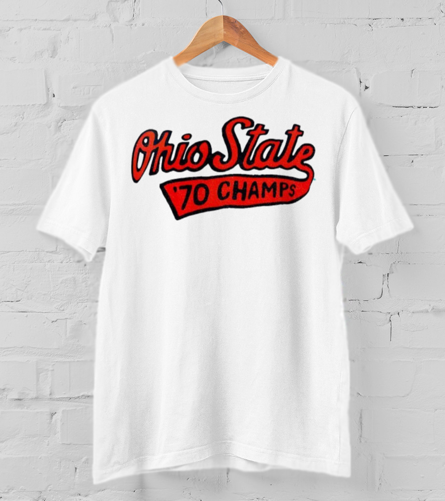 Ohio State Buckeyes Football '70 Champs Red Vintage Style T-Shirt