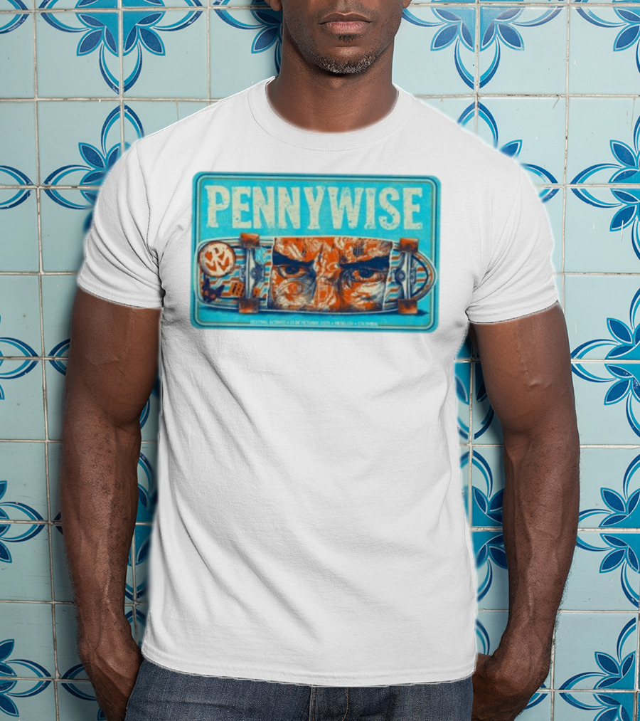 Pennywise Festival Altavoz Medellín CO Octubre 13 2025 Skateboard Art T-Shirt