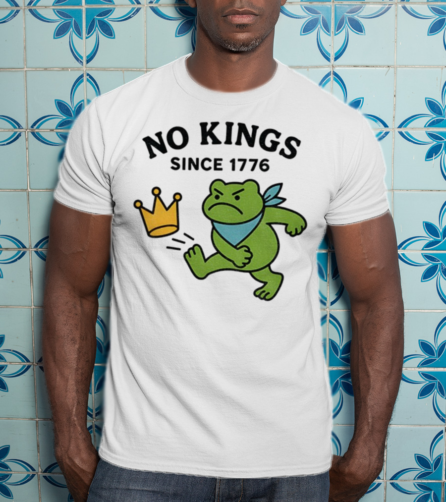 Portland Frog Protest No Kings Since 1776 T-Shirt