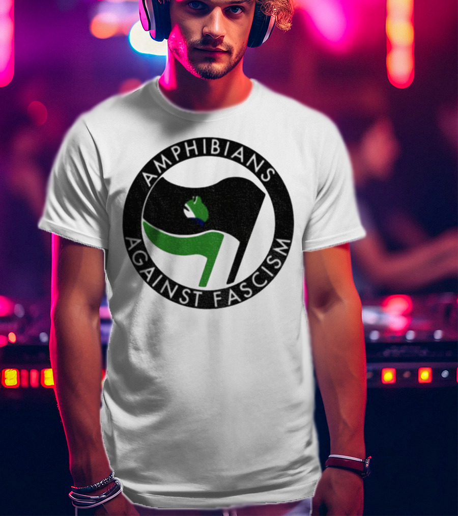 Amphibians Against Fascism Portland Frogs Antifa T-Shirt
