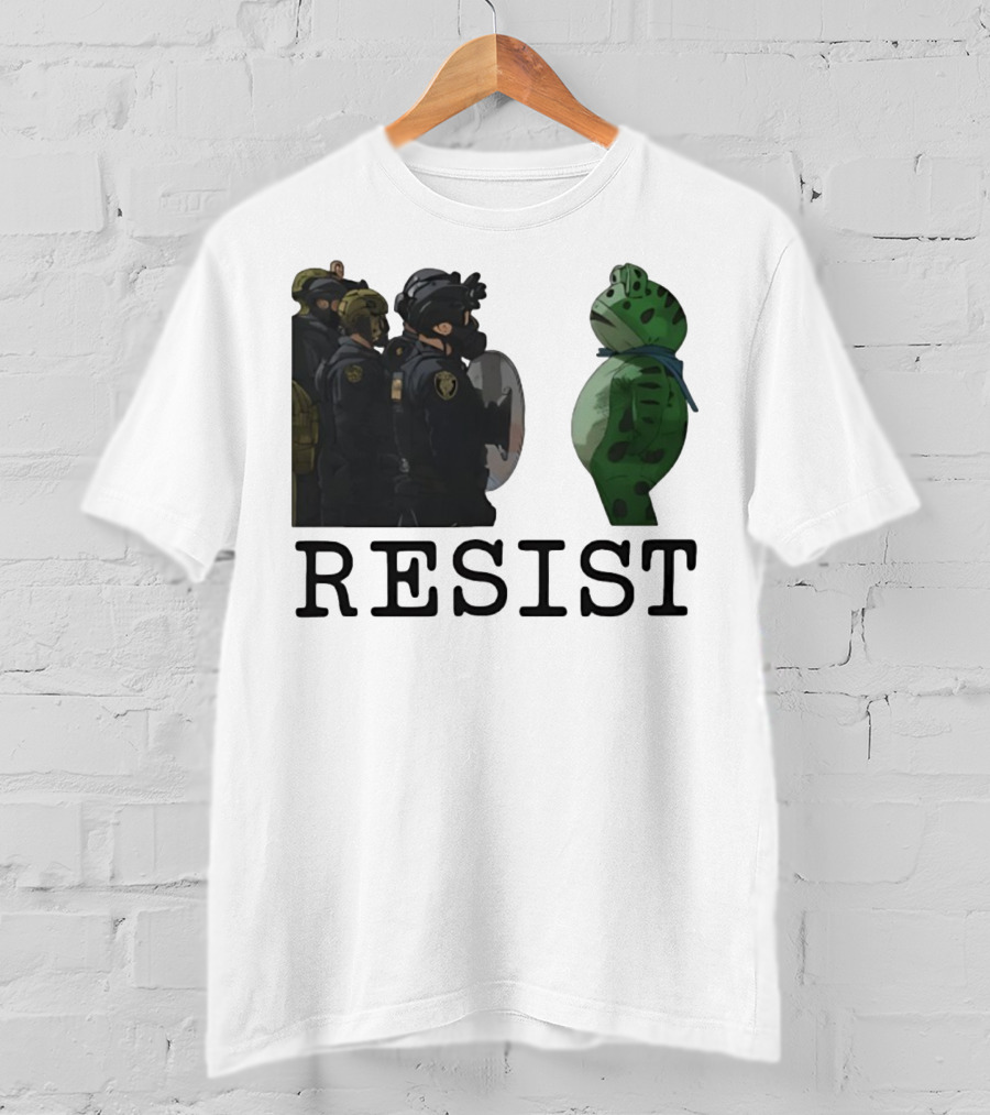 Portland Protest Resist Frog Anti ICE Anti Fascism T-Shirt