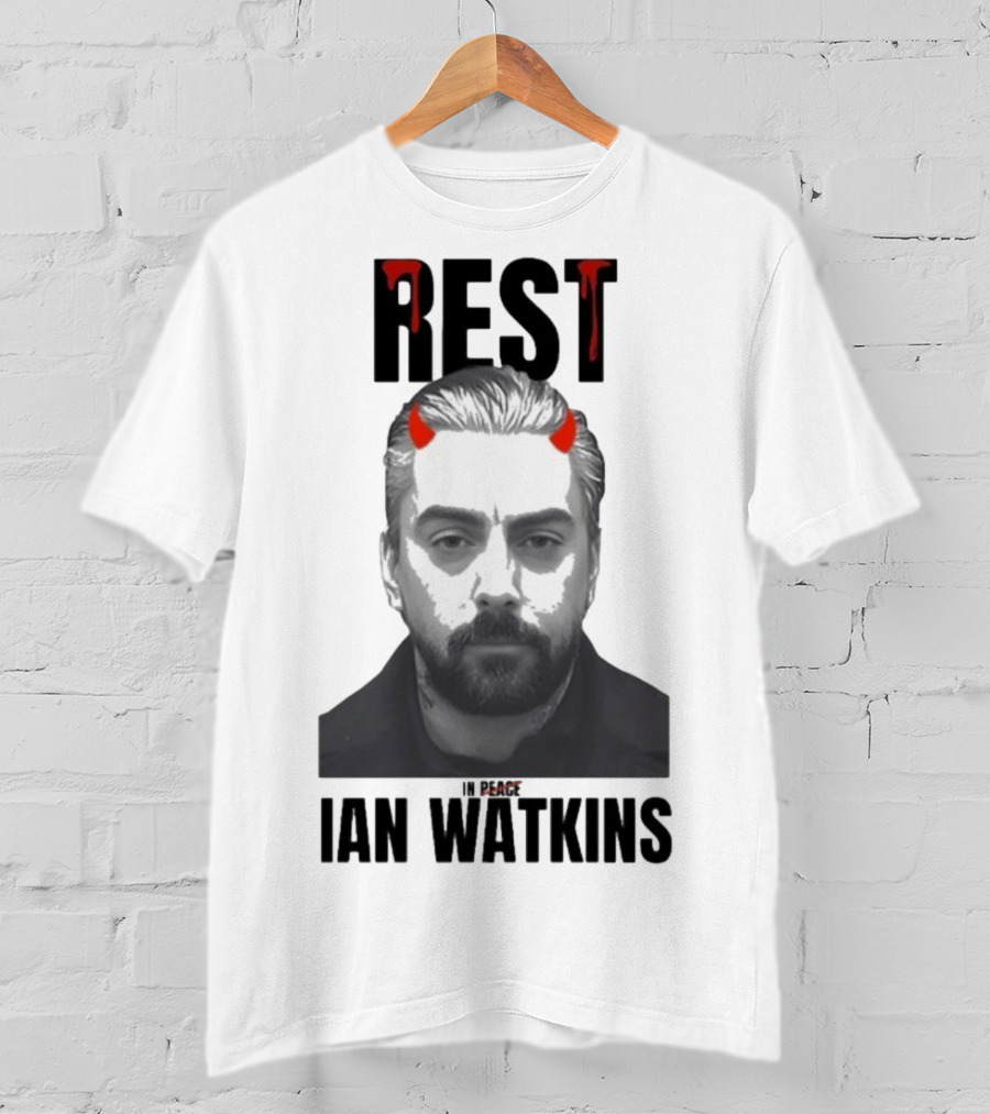 Rest In Peace Ian Watkins Devil Horns Image T-Shirt