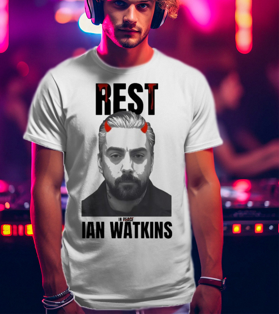 Rest In Peace Ian Watkins Devil Horns Image T-Shirt