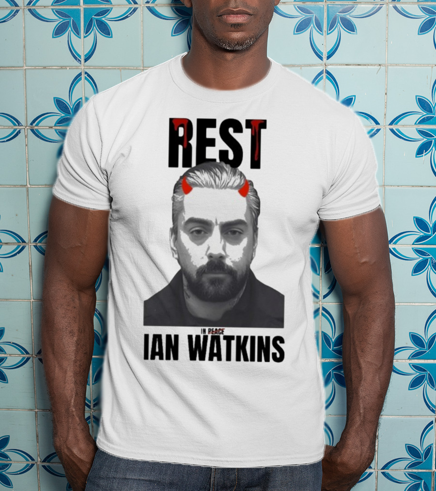 Rest In Peace Ian Watkins Devil Horns Image T-Shirt