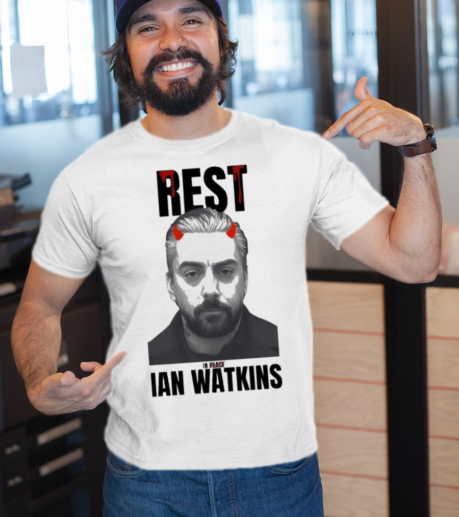 Rest In Peace Ian Watkins Devil Horns Image T-Shirt
